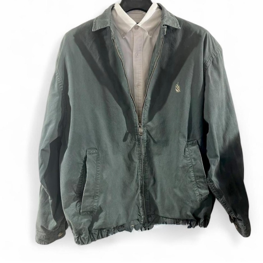 Vintage Nautica Green Bomber Jacket Size Men’s Large - Picture 5 of 9